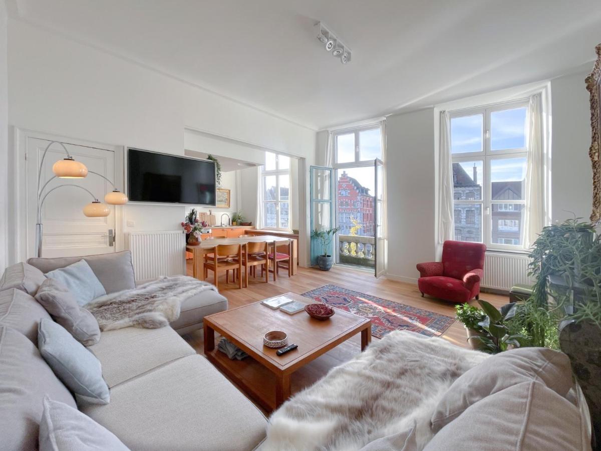 Appartement Spacieux & Calme Avec Vue Sur L'Escaut Tournai Exteriör bild